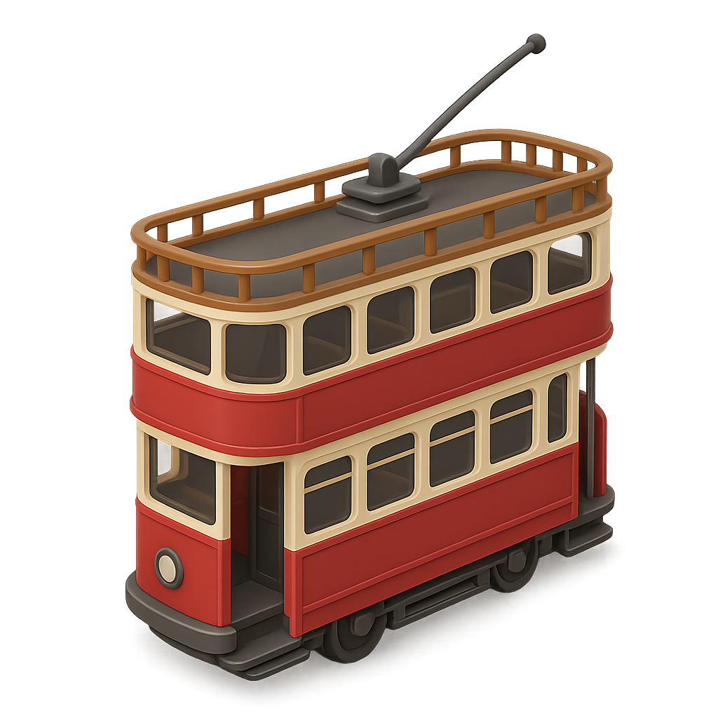 Vintage Double-Decker Tram