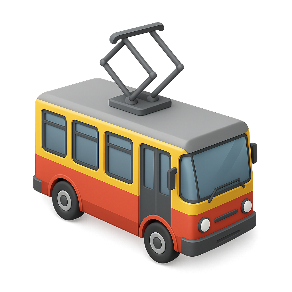 Trolley with Electric Power Pantograph
