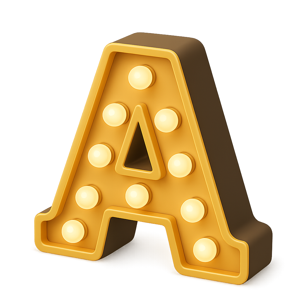 Vintage Marquee Letter