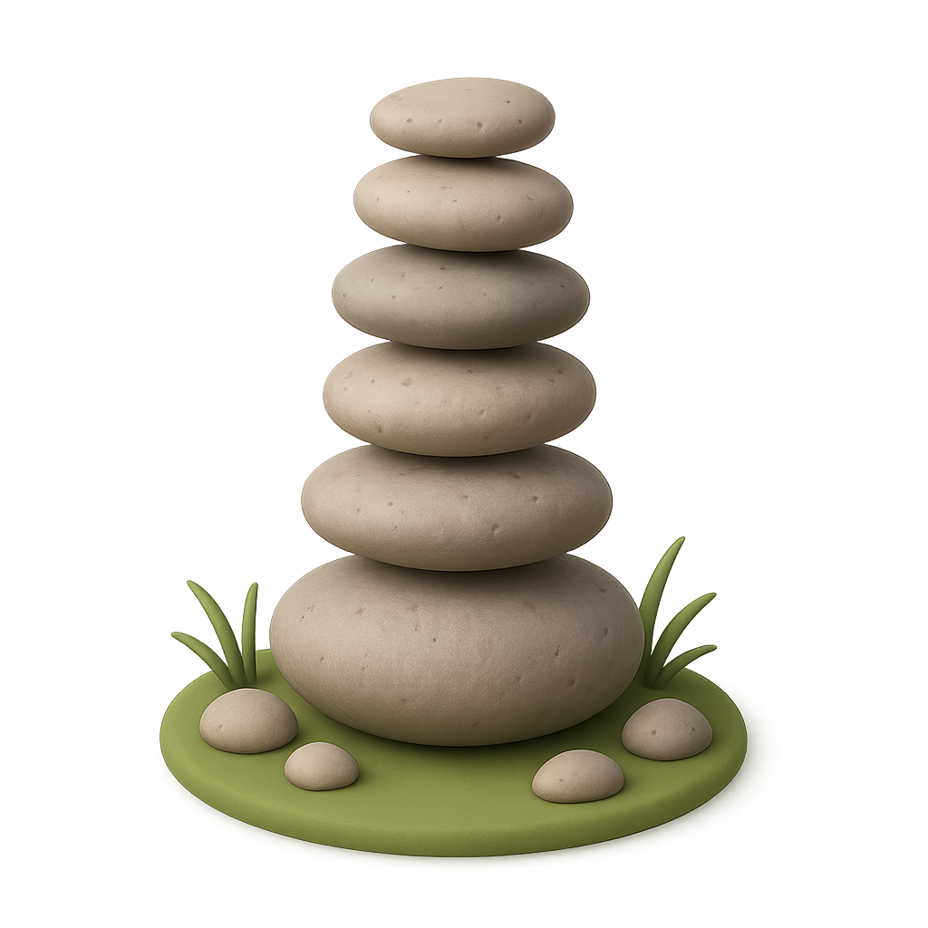 Rock balancing