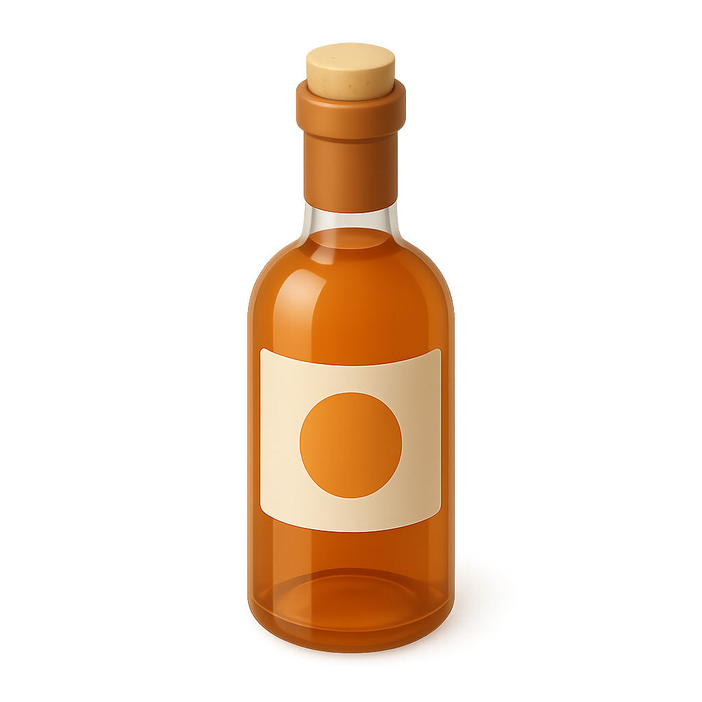 Orange Wine Bottle