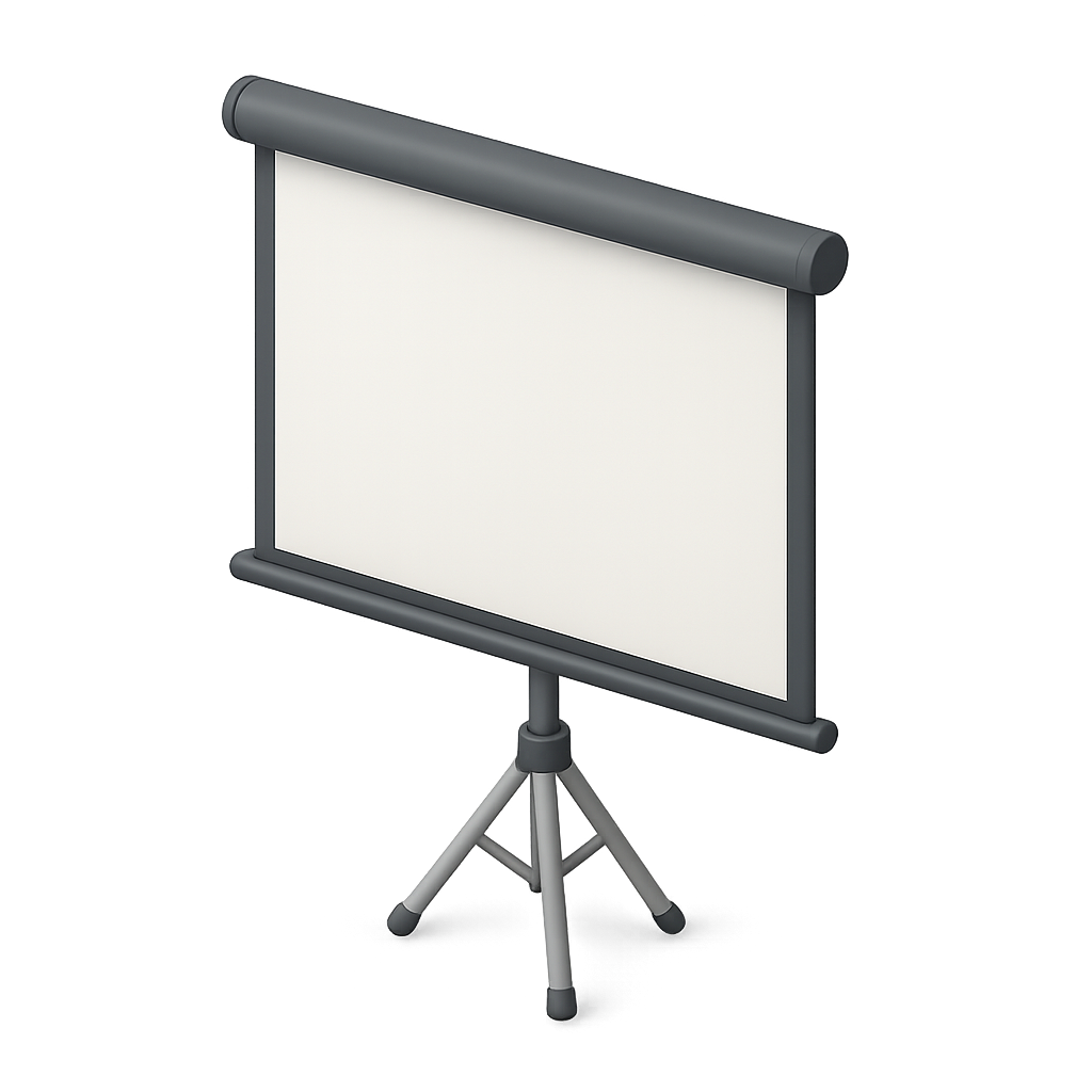 Portable Projection Screen on Tripod