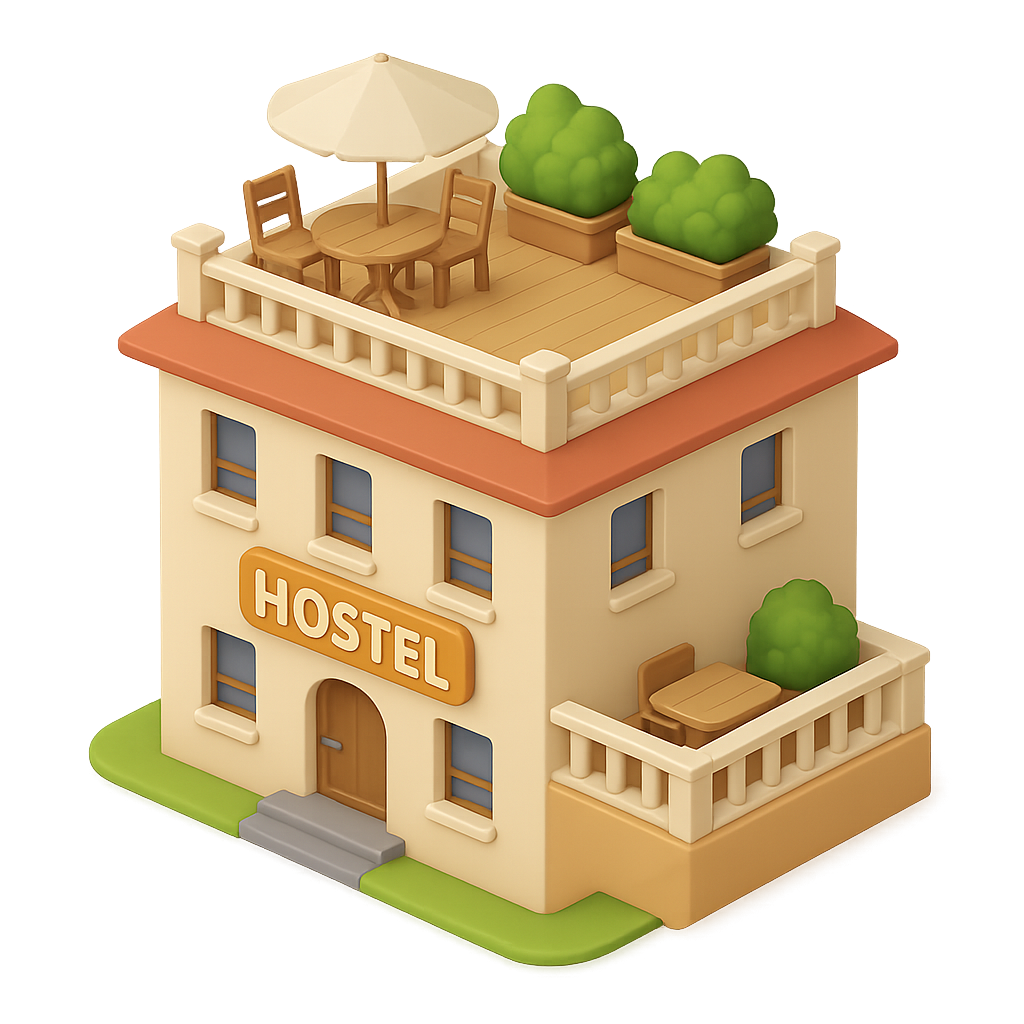 Hostel with Terrace