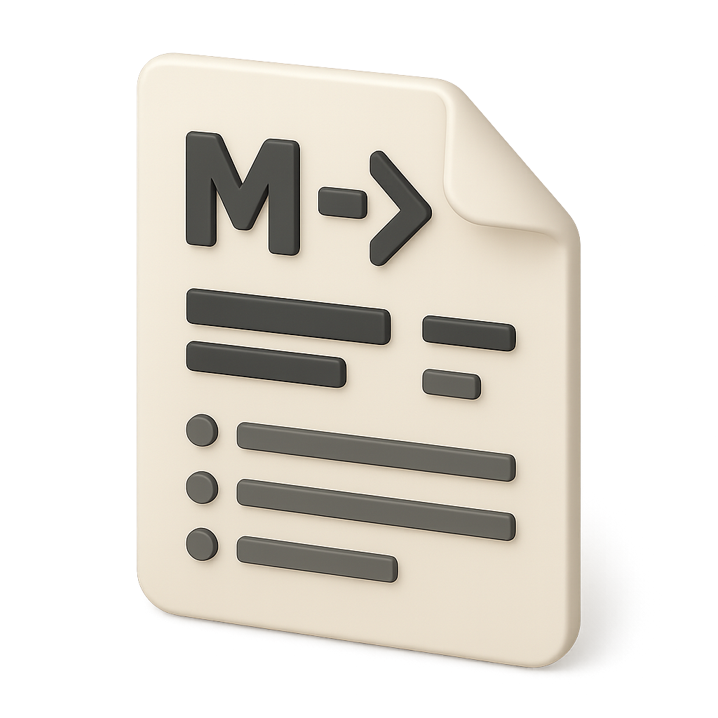 Markdown Format Document Icon