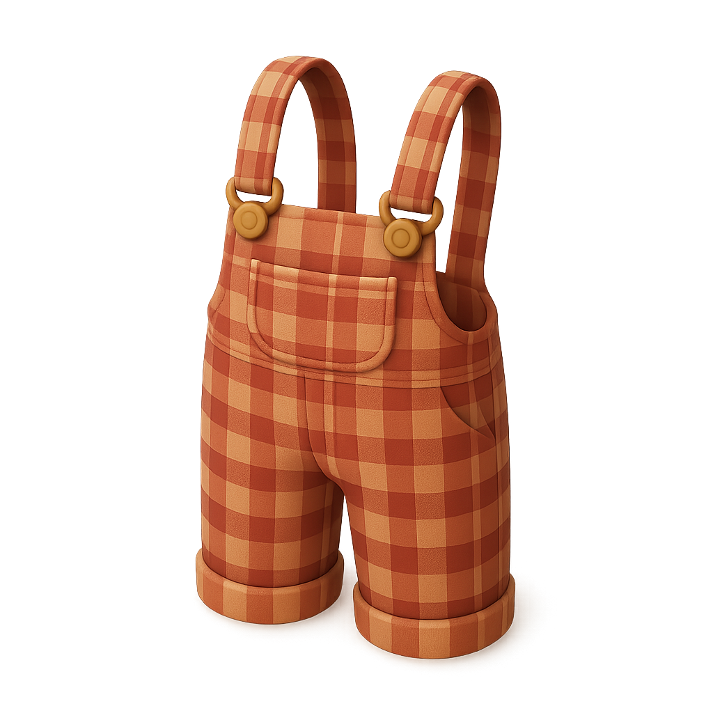 Plaid Overalls