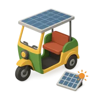 Solar-Powered Rickshaw