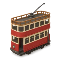 Vintage Double-Decker Tram