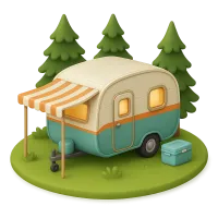 Retro Touring Caravan