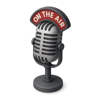 Old Fashioned Radio Show Microphone