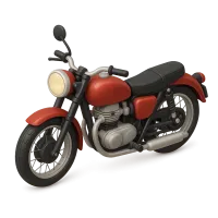 Old-Fashioned Motorcycle