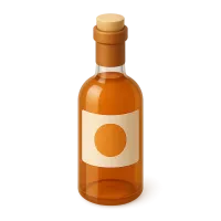 Orange Wine Bottle