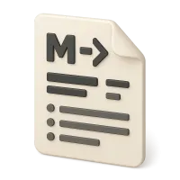 Markdown Format Document Icon