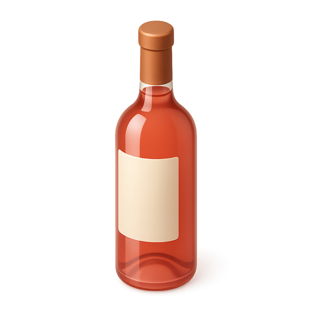 Rosé Wine Bottle