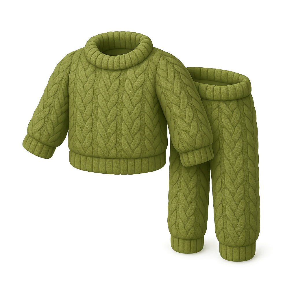 Knitted Sweater Set